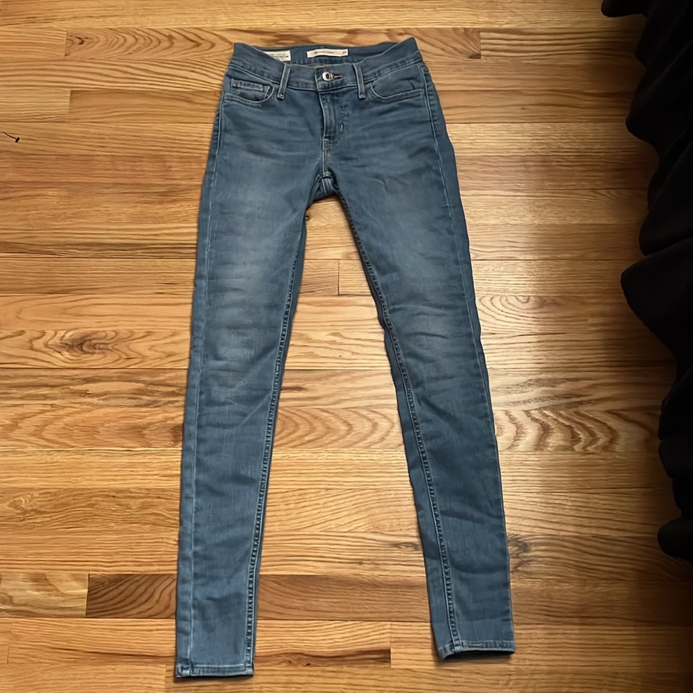 Levi’s Premium 710 Super Skinny Jeans in a light Wash